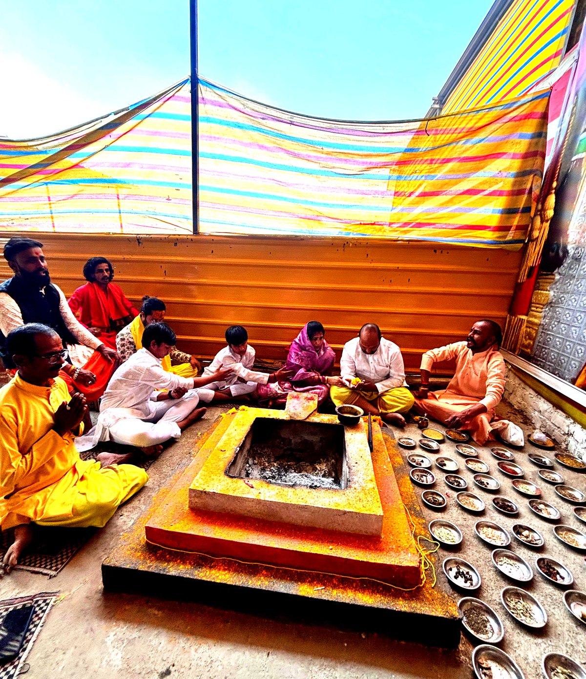 Havan Kund at temple